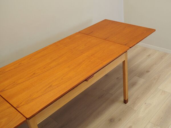 Table extensible, design danois, années 1970, fabricant : SKM
