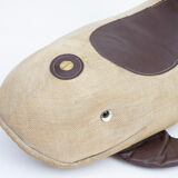 Vintage whale therapeutic toy by Renate Müller for H. Josef Leven, Sonneberg, 1960s