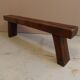 Brutalist oak bench 1960's