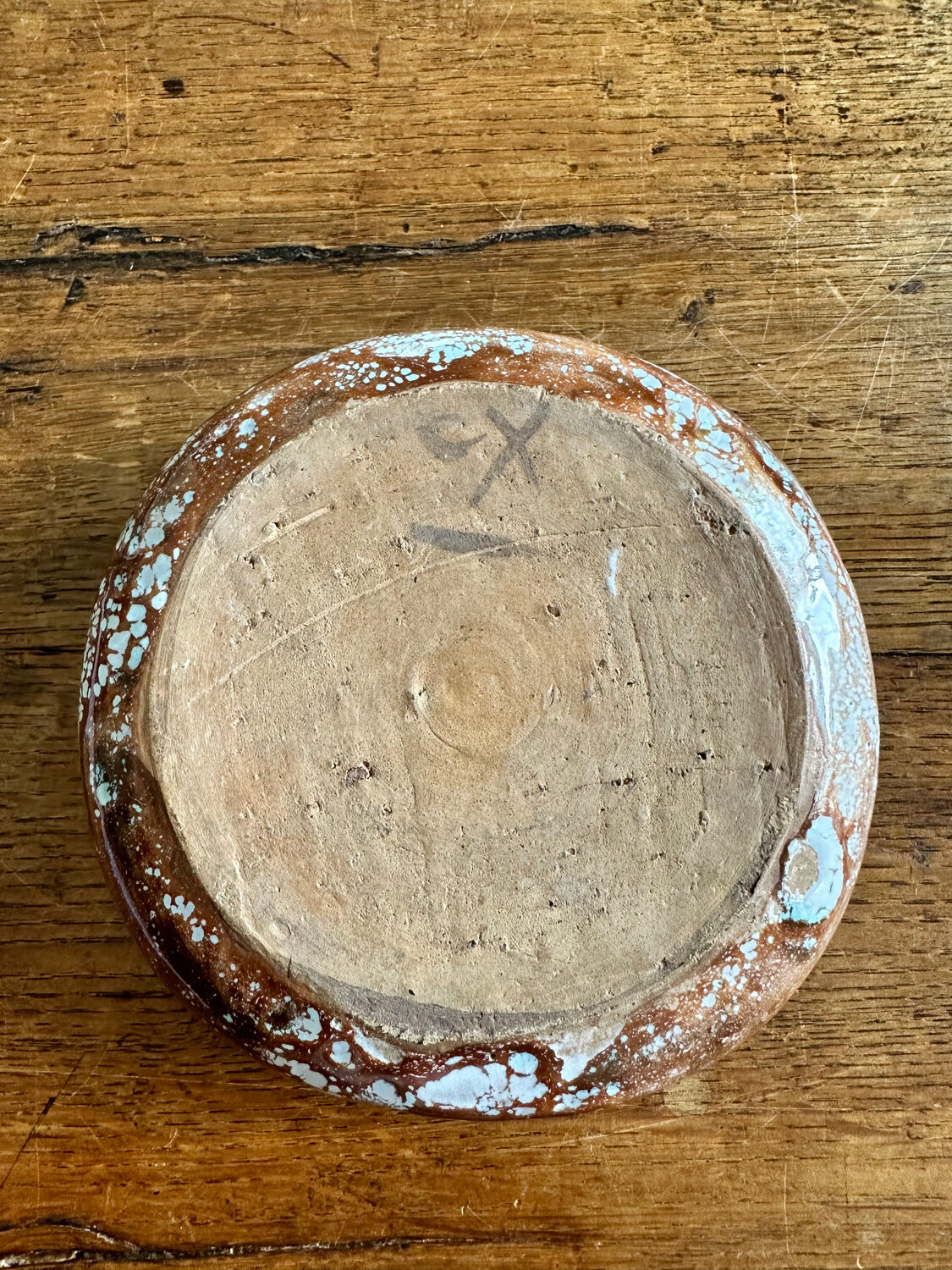 Small ceramic cup with Cazaux cross decoration