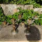 Paire de bougeoirs style empire