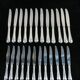 12 large knives and 12 knives with dessert christofle model spatours
