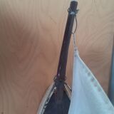 Model of sailboat 3 masts navigable bois blanc