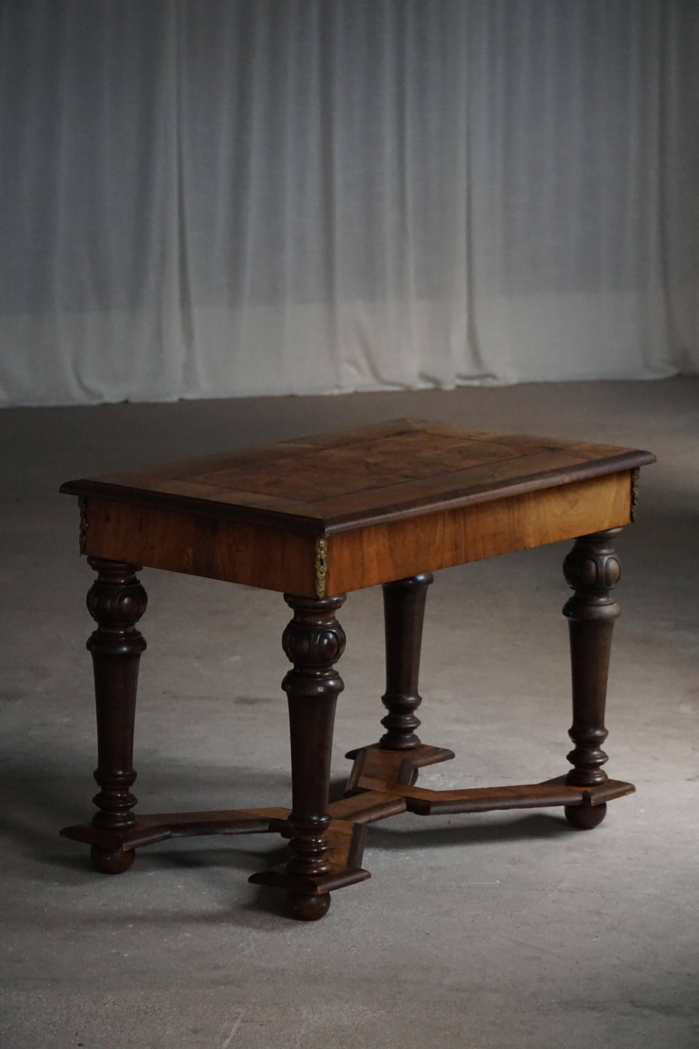 Baroque style desk from the early 20th century, made by a Danish cabinetmaker.