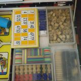 Old suitcase of board games, 7 games, - Rachez Paris -