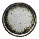 Glazed ceramic plate (stoneware), Chantal & Thierry Robert 1970