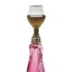 Purple and Pink Crystal Table Lamp – Val Saint Lambert – Sixties