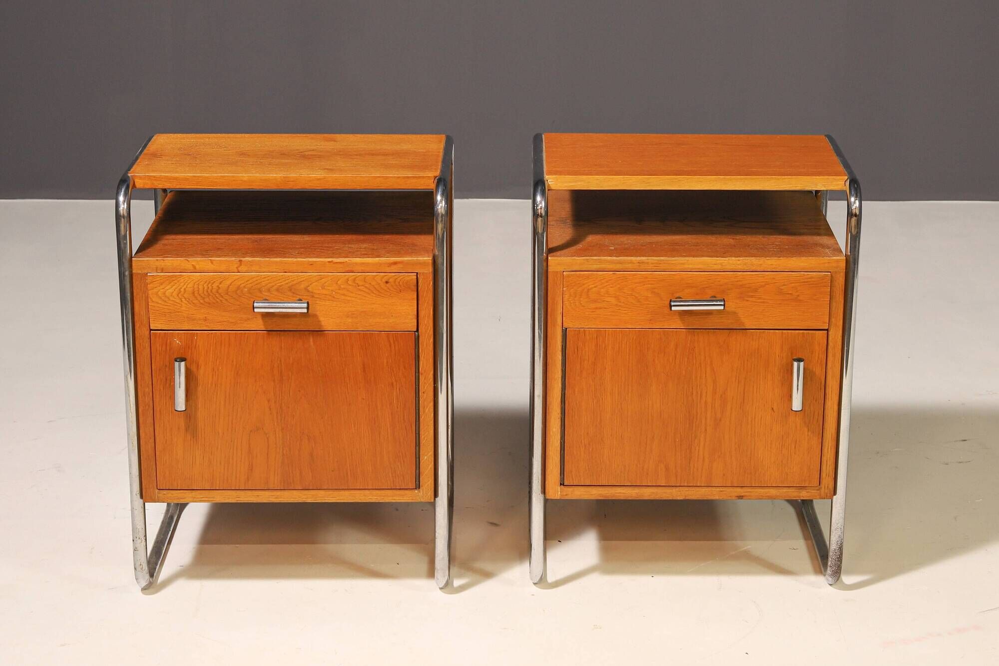 Pair of Functionalist Nightstands | 1930s–1940s