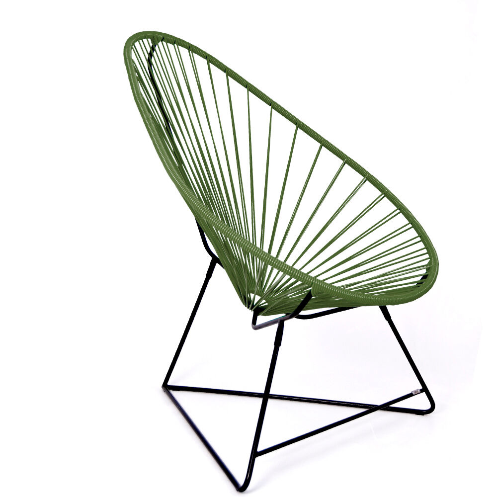 Armchair acapulco original olive green brand boqa