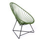 Armchair acapulco original olive green brand boqa