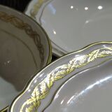 Bernardaud - noailles set of 10 plates and 2 dishes