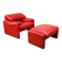 Maralunga armchair and ottoman – Vico Magistretti for Cassina