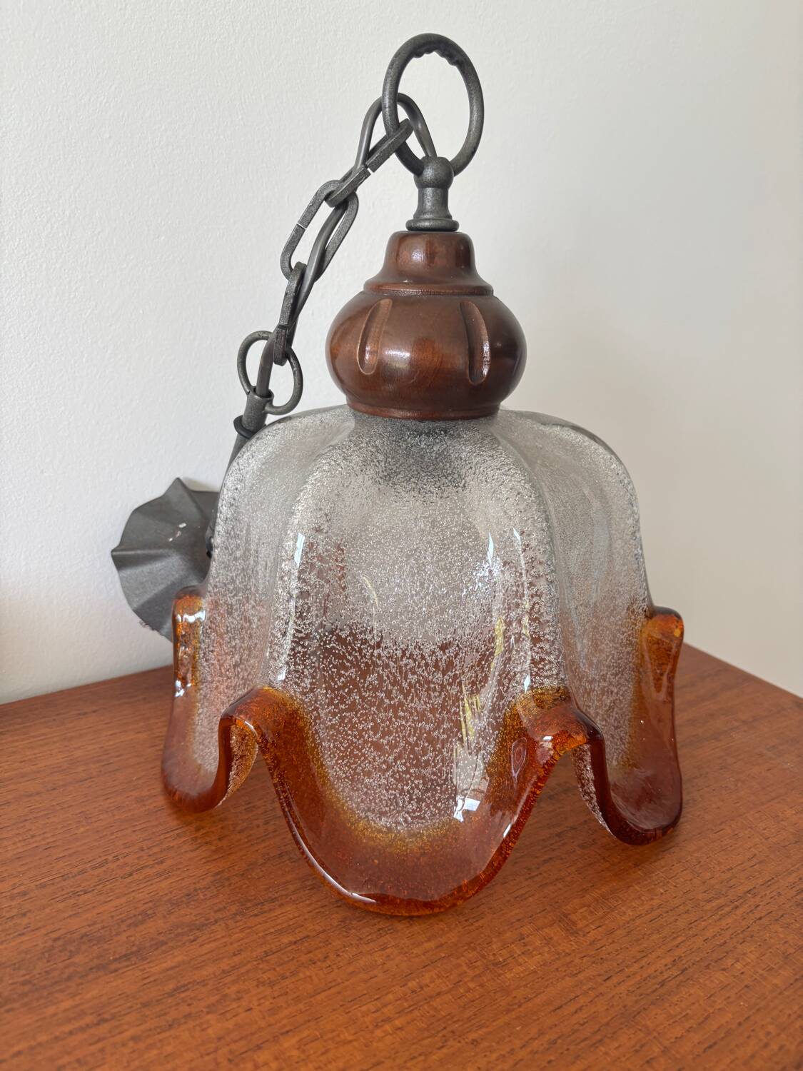 Tulip pendant light in Murano chandelier style Mazagran