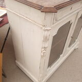 Old buffet 2 doors windows patina Shabby chic