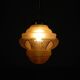 Art Deco pendant lamp with pink glass shade, 1930s