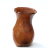 Asymmetrical wooden vase, 60s