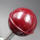 Two hooks in red bakelite and metal - around 1950