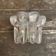 Series 3 Glass Moulded Candle Holders 1970s