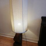 Solid wood floor lamp carved 50s