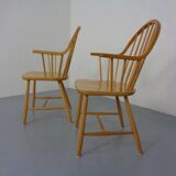 Set of oak armchairs by Erik Ole Jørgensen for Tarm Stole Møbelfabrik.