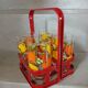 4 old water/orangeade glasses
