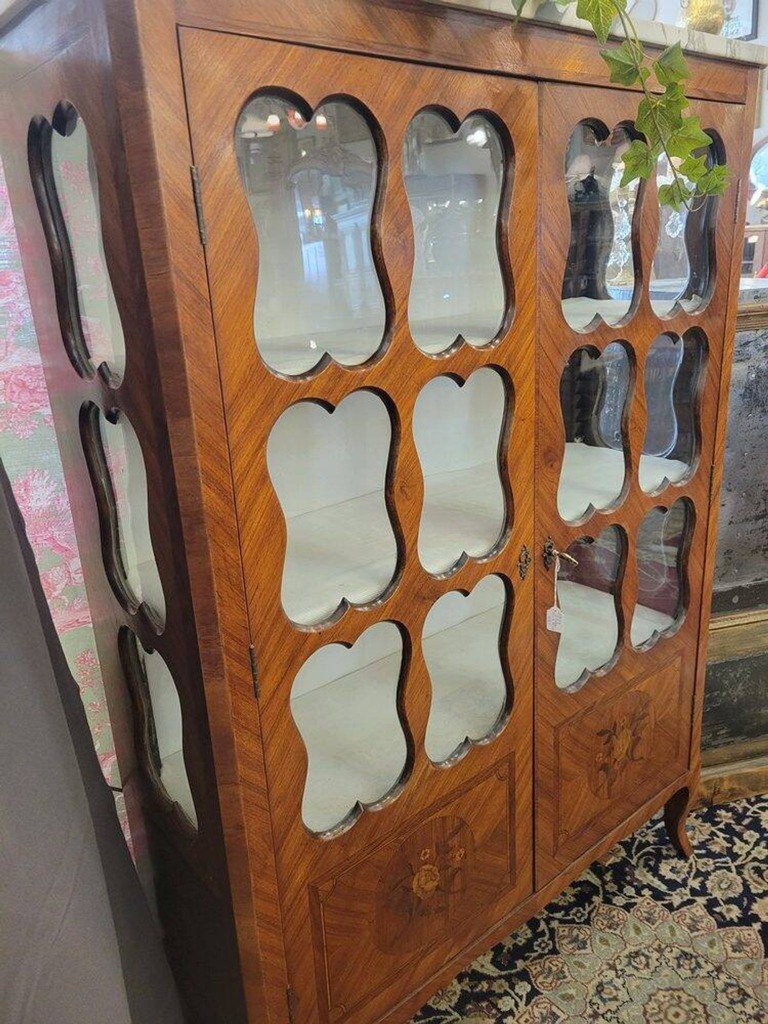 Louis XV Marquetry Display Case