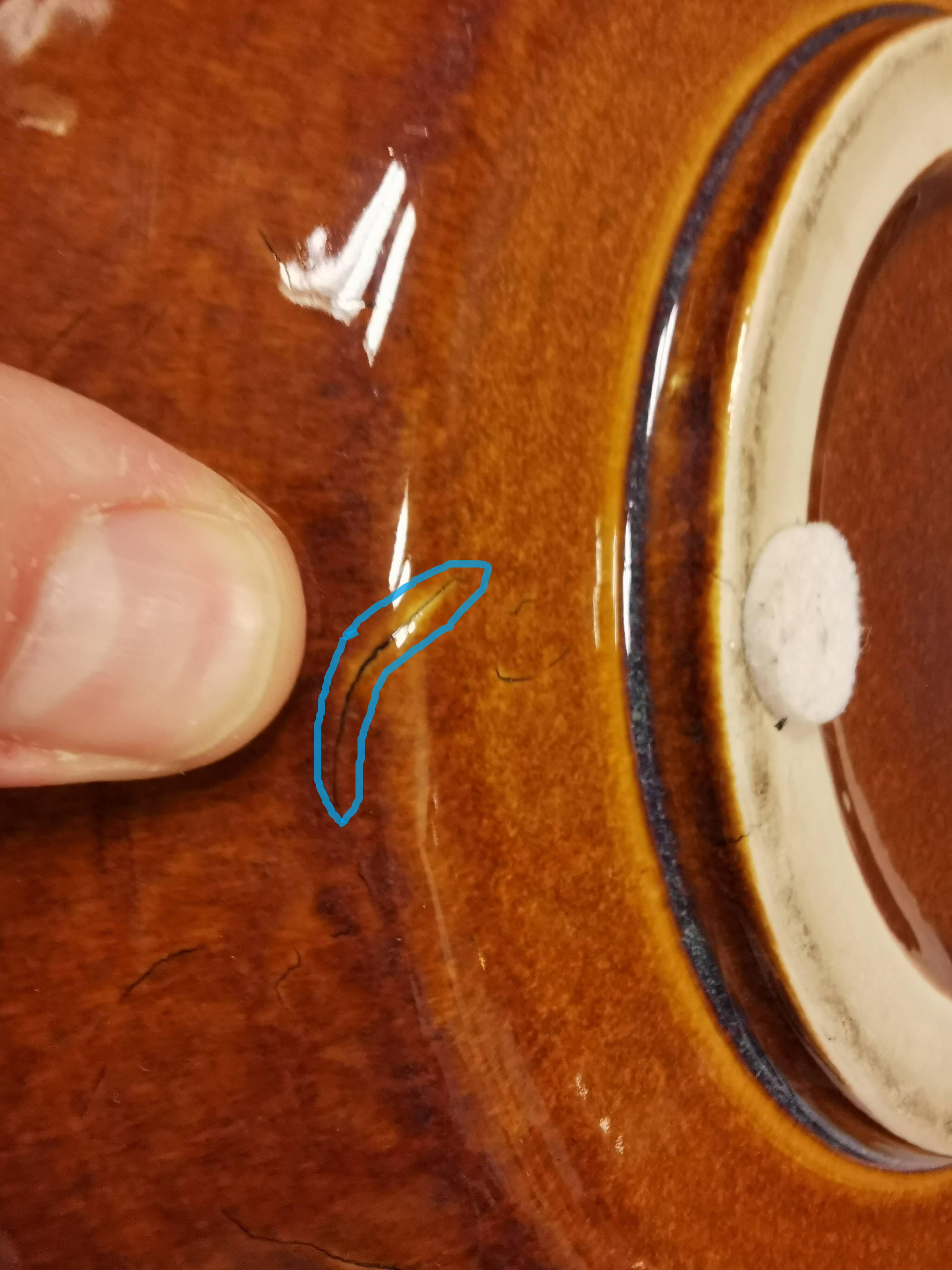 Ceramic dish, from Danish Søholm.  Estimated 1970-1980s