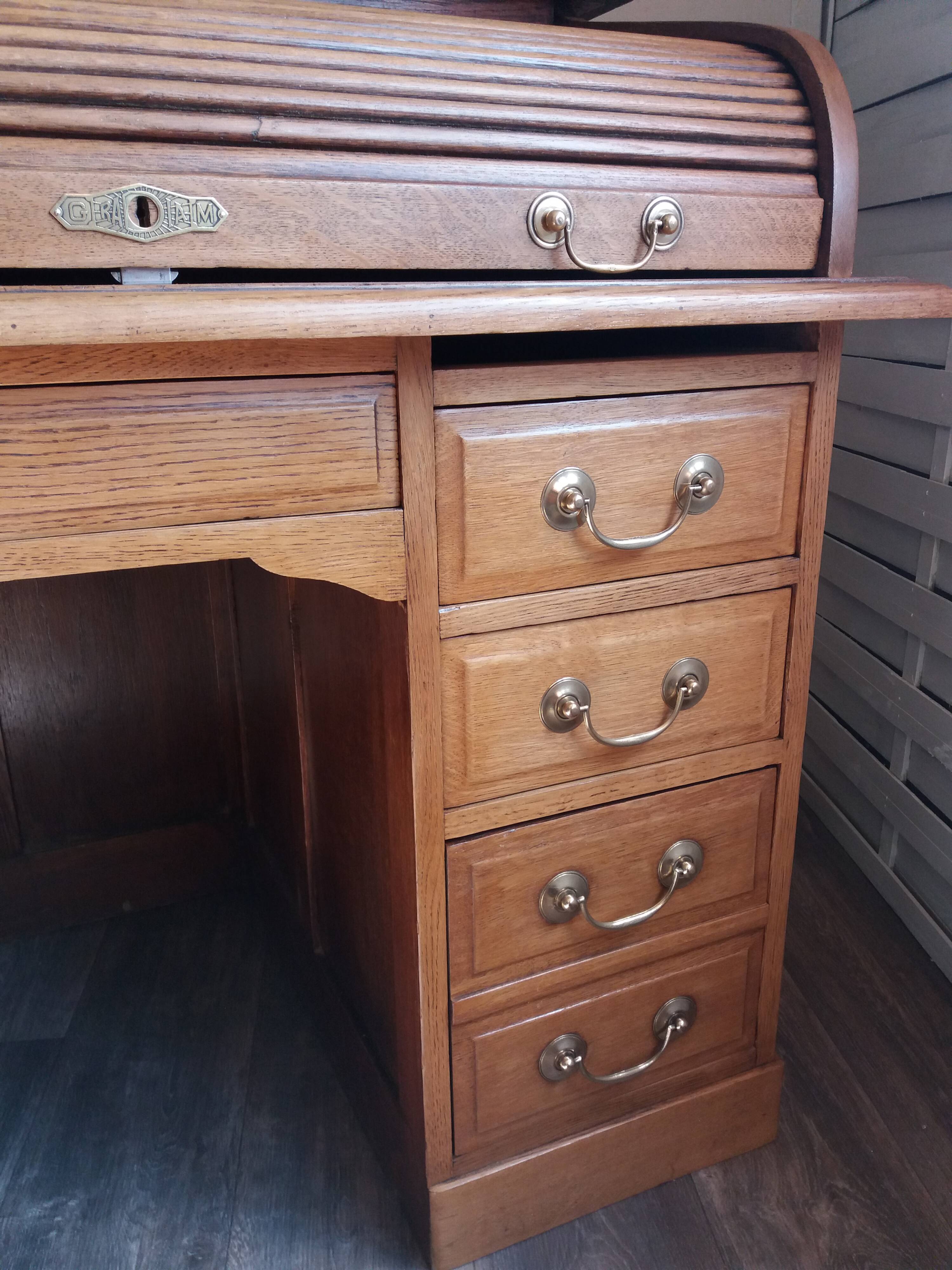 Rare american office desk by Gradiam brand  1930