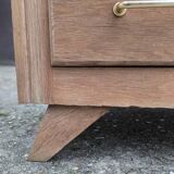 1960 compass foot chest of drawers