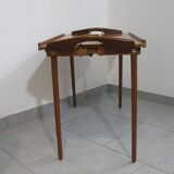 Table d'appoint plateau de service Aase Dreieri Ganddal Norvège  en teck et chêne années 1960