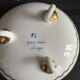 Pair of tripod bowls in gilded Limoges porcelain.