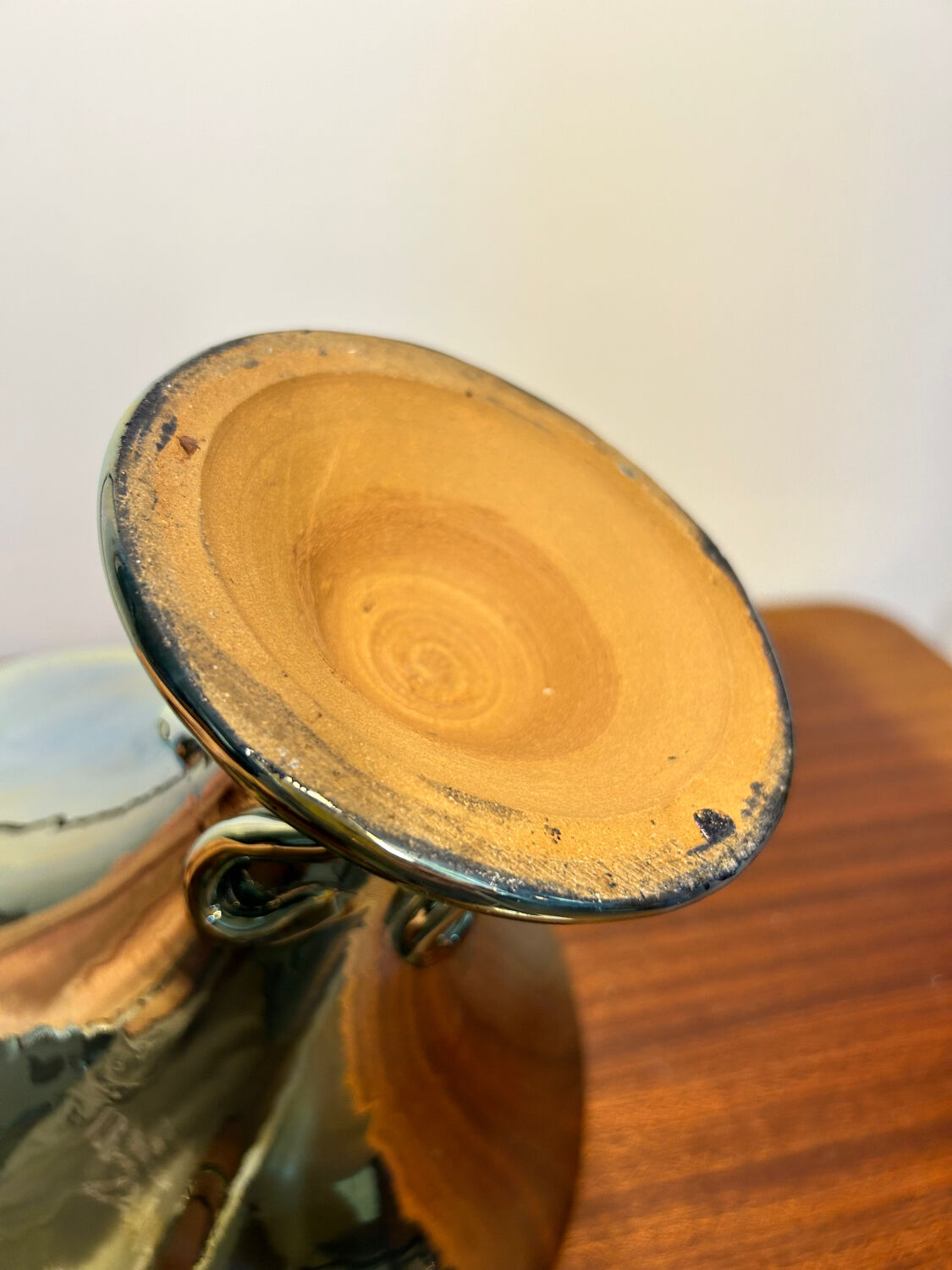 Rambervillers flamed sandstone bowl from the 60s