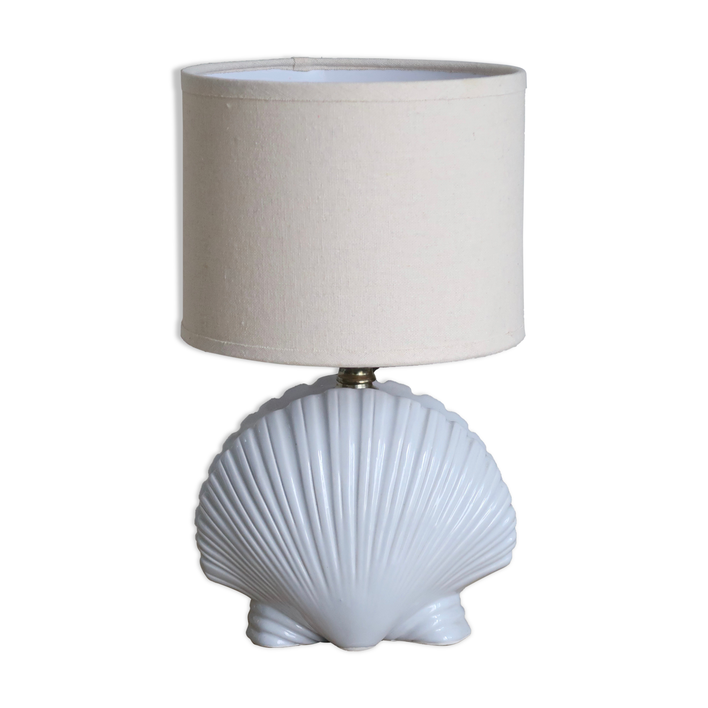 Ceramic shell lamp, 80s