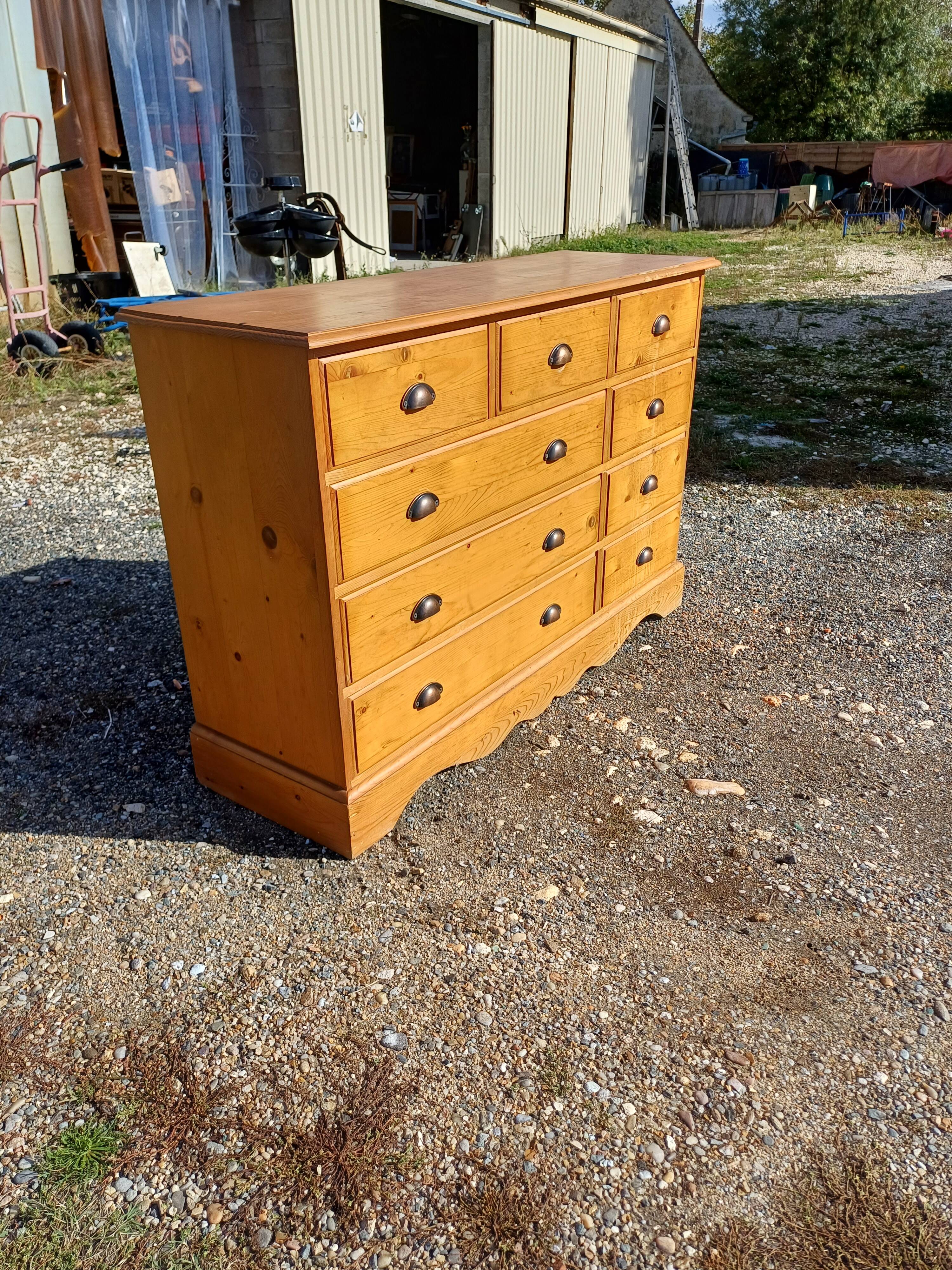 Industrial wooden furniture with drawers