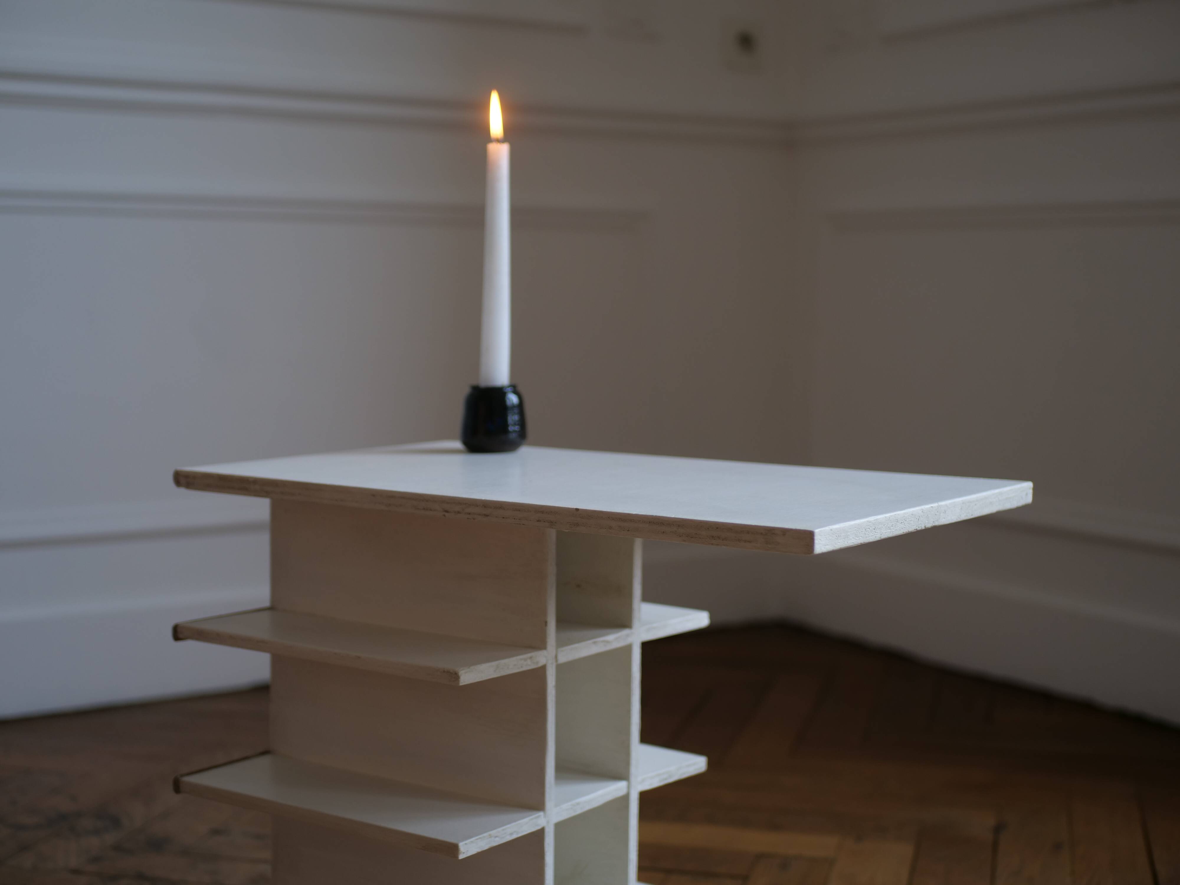 modernist bedside table, anonymous work, 20th century