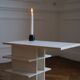modernist bedside table, anonymous work, 20th century