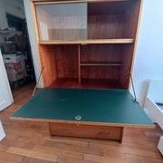 Brissac secretary in satin mahogany – French design from the 1960s.