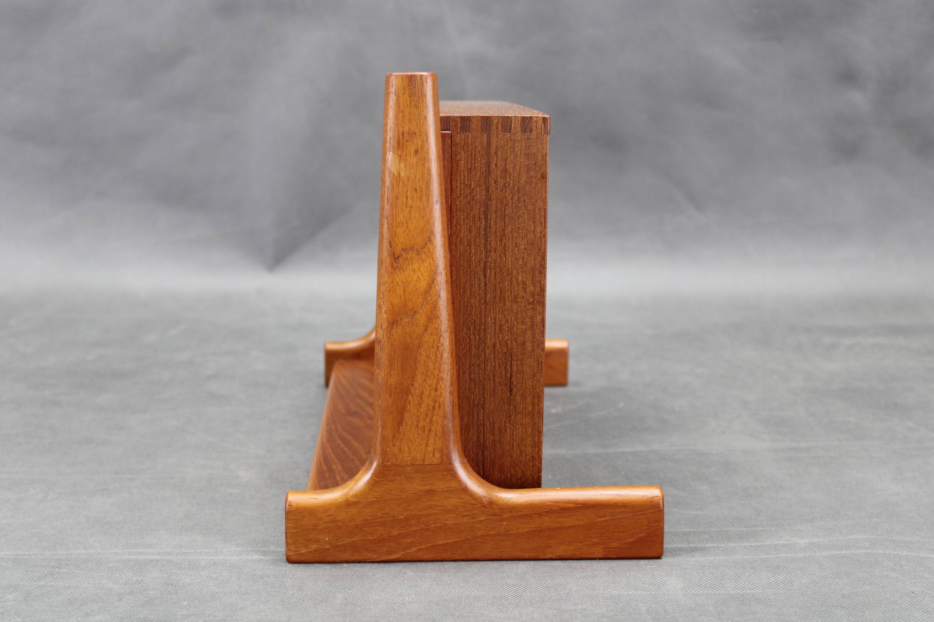 1950s pair of rare Borge Mogensen teak floating night stands by Dyrlund Denmark