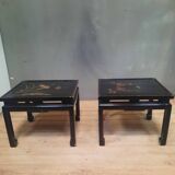 Pair of lacquered sofa ends