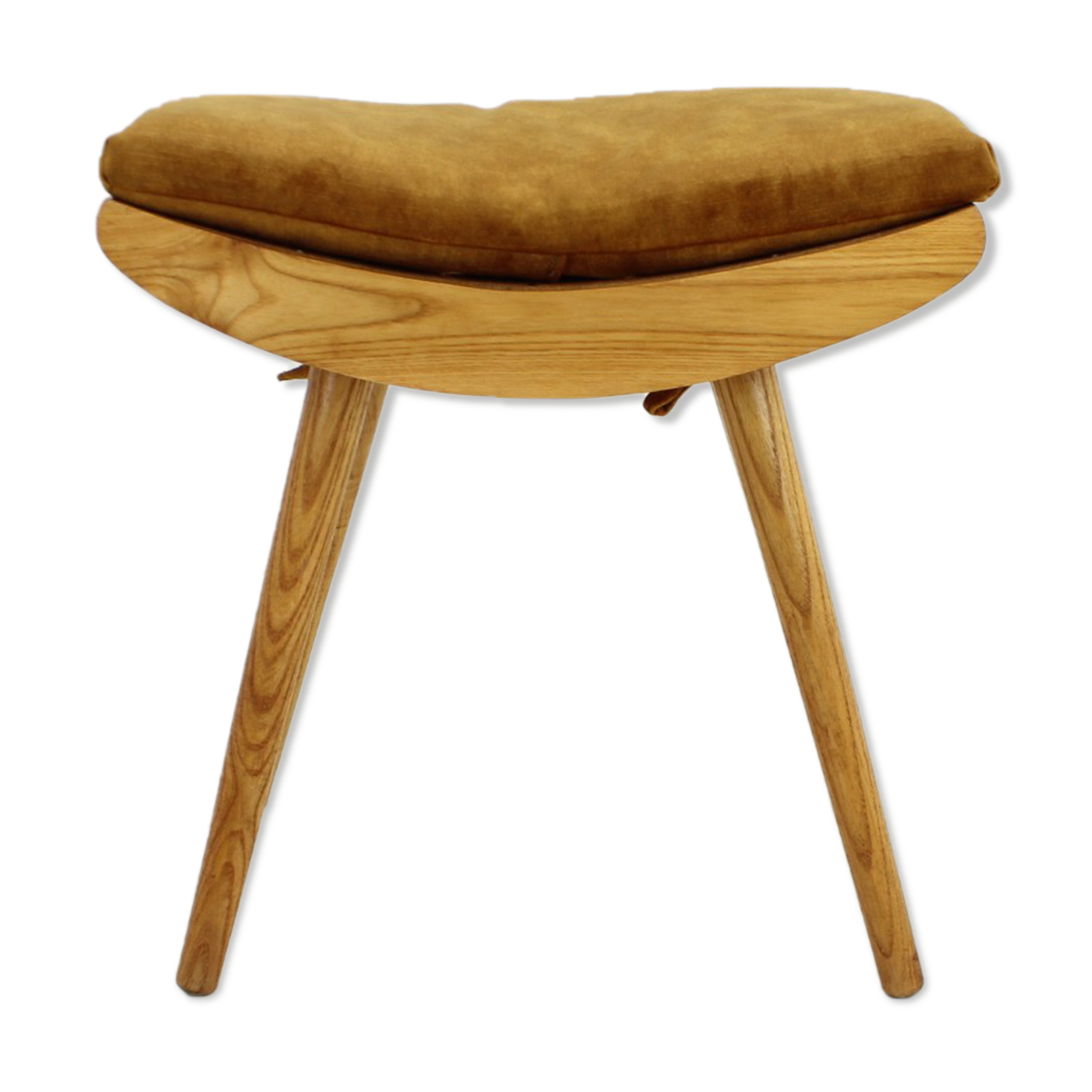 Mid-Century Wooden Stool or Footstool/Uluv, 1960s, Czechoslovakia Status, Submit