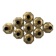 Set of 9 brass wall lights, Motoko Ishii for Staff Leuchten 1970