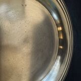 Pair of art deco coasters Christofle, Luc Lanel, Undulations model
