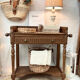 Restored vintage entry console