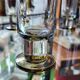 Set of 6 smoked champagne flutes Vintage 1970