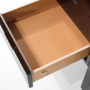 Canaan desk in wood and leather by Marcel Breuer for Gavina, Italy 1950s.