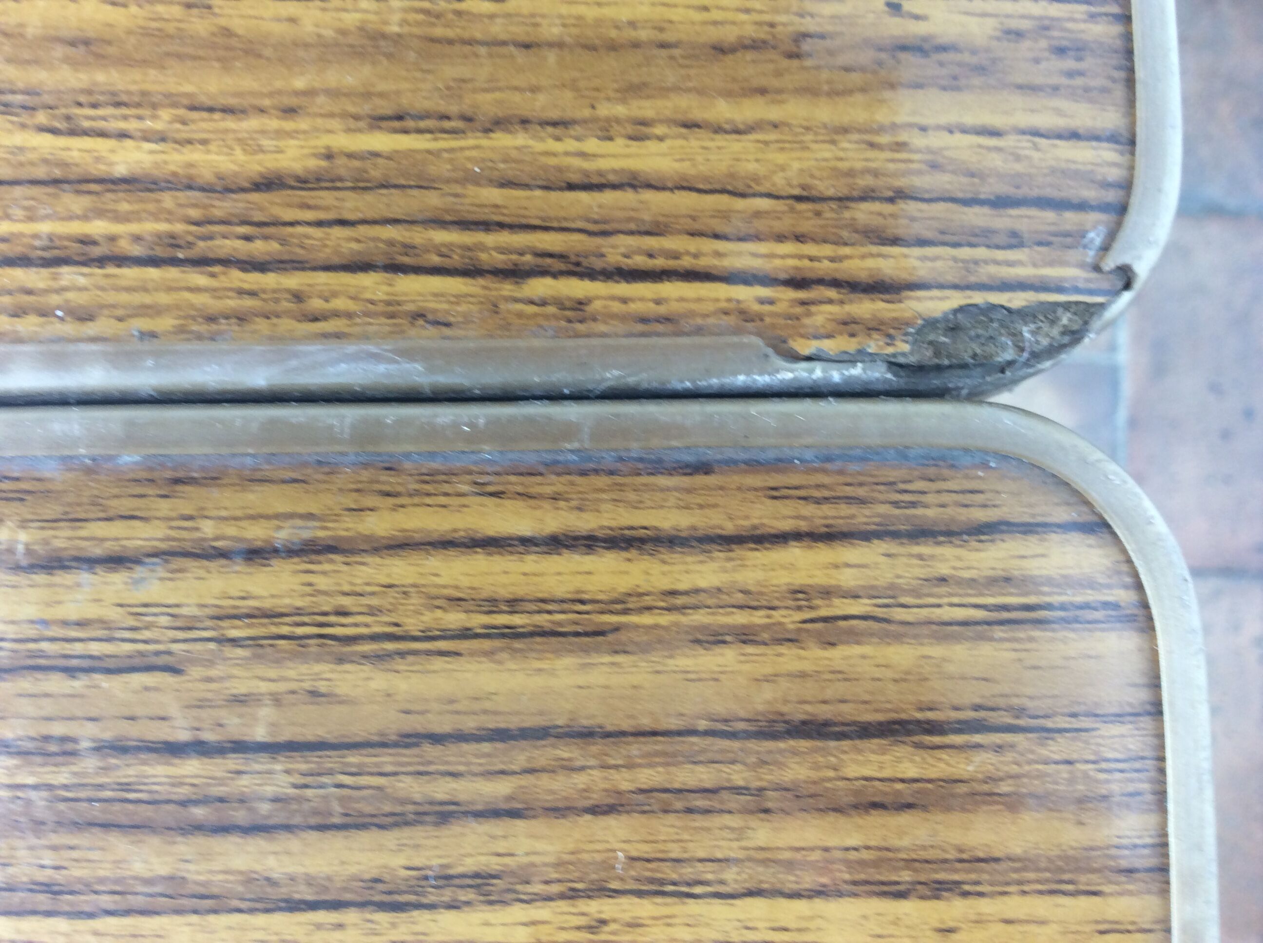 Vintage oval camping table