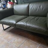 Canapé 8 Cassina 2-seater green leather