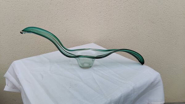 Coupe a fruit verte cristal