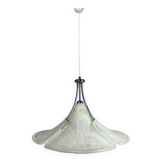 Acrylic Murano style clover pendant hanging lamp, Cosack Leuchten, 1970s