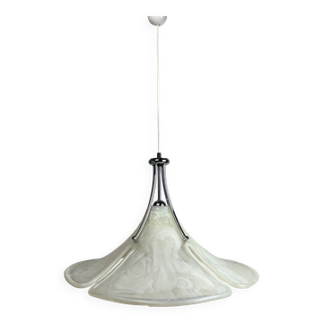 Acrylic Murano style clover pendant hanging lamp, Cosack Leuchten, 1970s